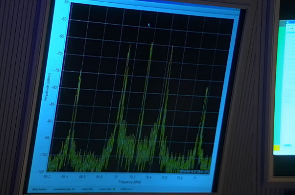 The first signals from the ExoMars Trace Gas Orbiter are received at the European Space Operations Center in Darmstadt, Germany. Credit: ESA.